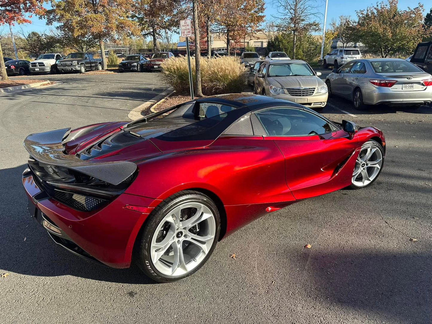 OE Style Carbon Fiber Rear Wing for McLaren 720S