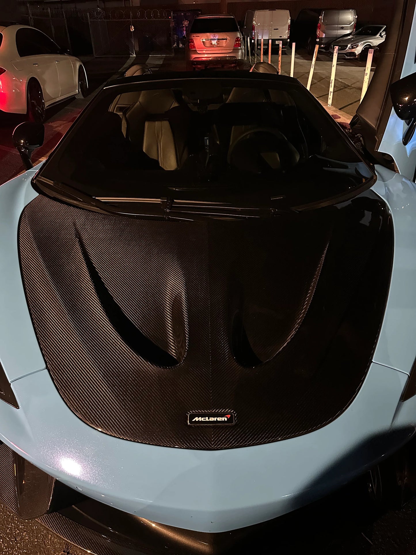 P1 Style Dry Carbon Fiber Hood for McLaren 570S/540C/570GT/600LT