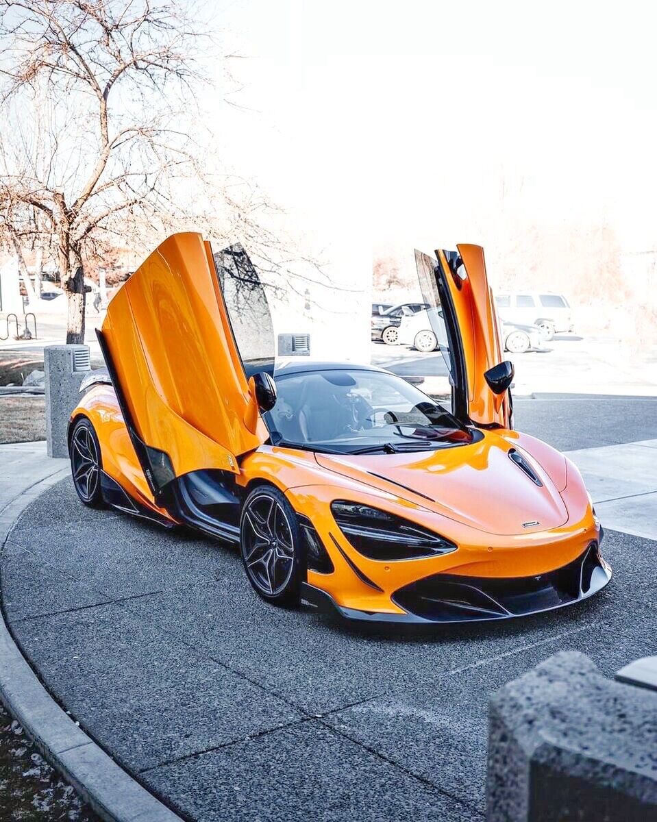 RF Style Carbon Fiber Front Lip for McLaren 720S