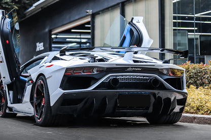 SVJ Style Rear Bumper and Diffuser for Lamborghini Aventador LP700/ LP740/ LP750 Coupe and Roadster