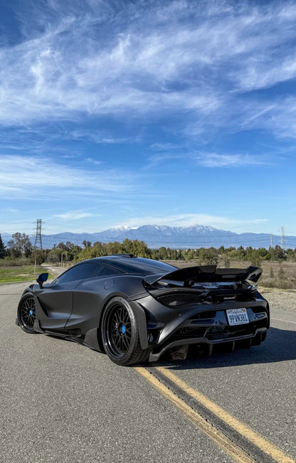 RF Style Carbon Fiber Rear Diffuser for McLaren 720S
