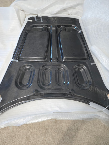 GT3RS Style Double-Sided Dry Carbon Fiber Hood For Porsche 911 992