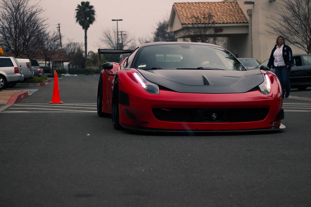 Double Sided Carbon Fiber Hood for Ferrari 458 2010-2015