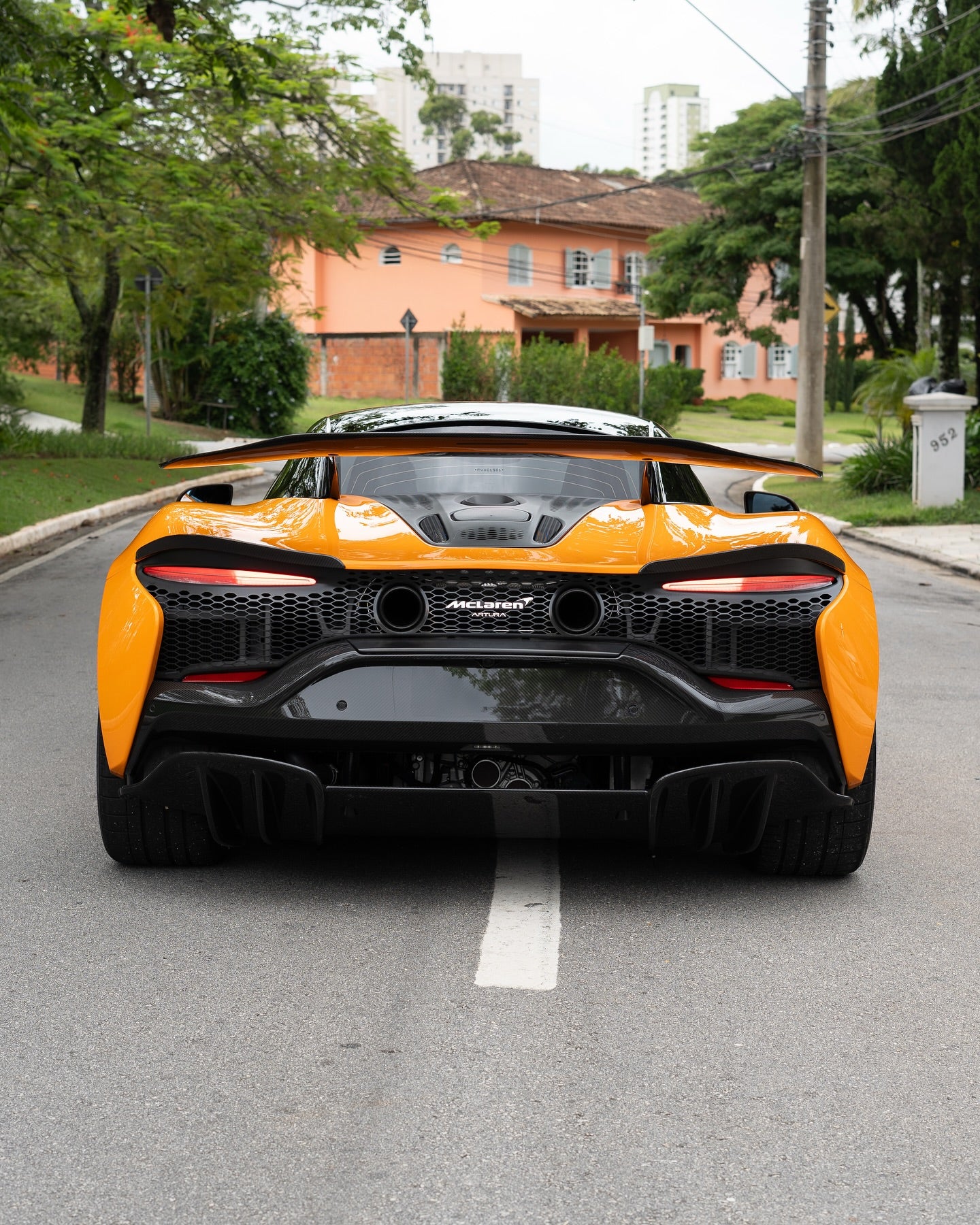 N Style Carbon Fiber Rear Wing for McLaren Artura