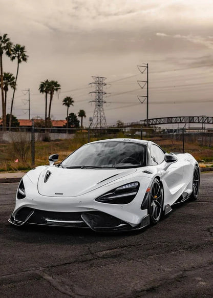 RF Style Carbon Fiber Front Lip for McLaren 720S