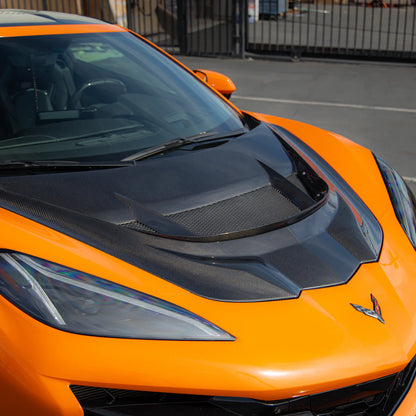 ZR1 Style Carbon Fiber Hood for Chevrolet Corvette C8/ C8 Z06/ E-Ray/ ZR1