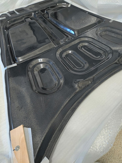 GT3RS Style Double-Sided Dry Carbon Fiber Hood For Porsche 911 992