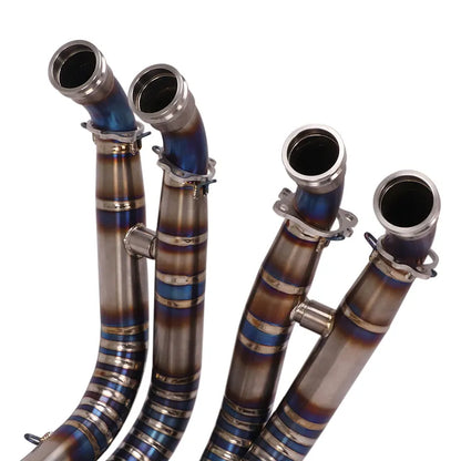 Titanium Alloy Slip on for BMW S1000RR 2020-2021 Motorcycle Exhaust System Modified Front Link Pipe