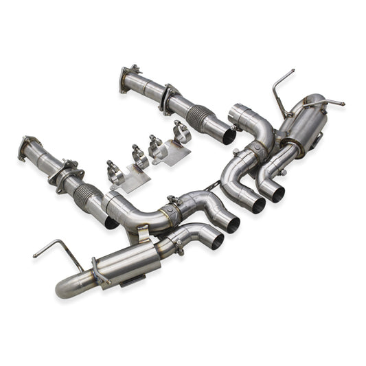 Chevrolet CORVETTE C8 Z06 Stainless Steel Catback Exhaust + Downpipe