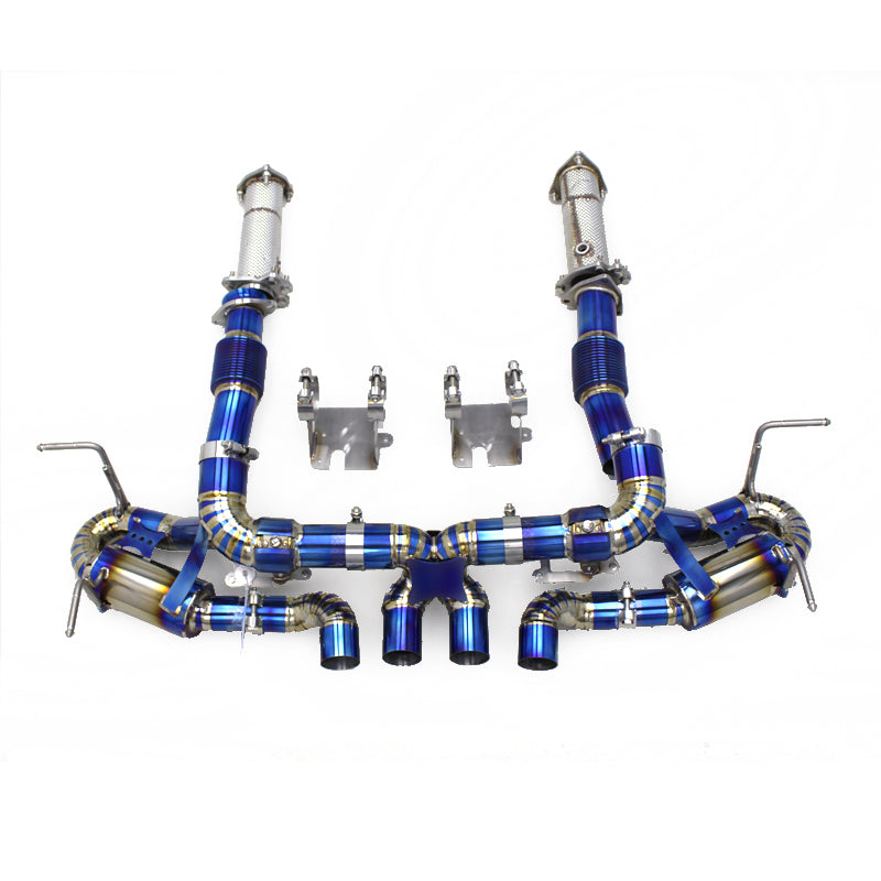 C8 Corvette Z06 Titanium Valved Catback Exhaust + Downpipe