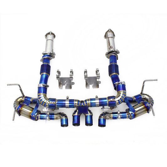 C8 Corvette Z06 Titanium Valved Catback Exhaust + Downpipe