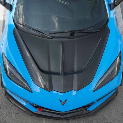 ST Style Carbon Fiber Hood for Chevrolet C8