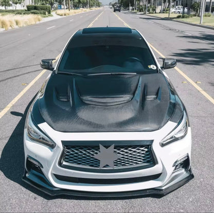 Creampie Carbon - Carbon Fiber Vented Hood For Infiniti Q50/Q60