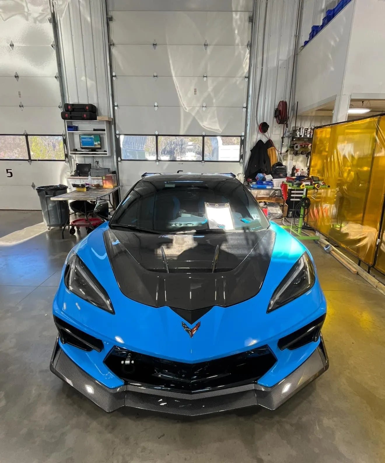 ZR1 Style Carbon Fiber Hood for Chevrolet Corvette C8/ C8 Z06/ E-Ray/ ZR1