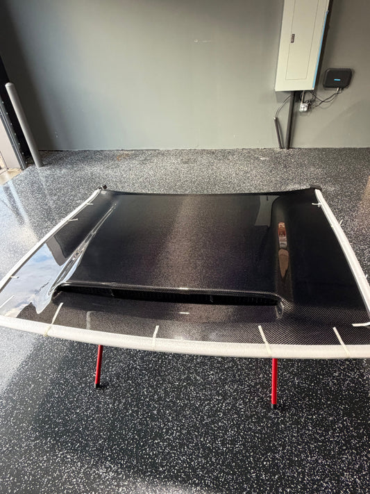 Dodge Challenger Double Sided Demon Style Carbon Fiber Hood