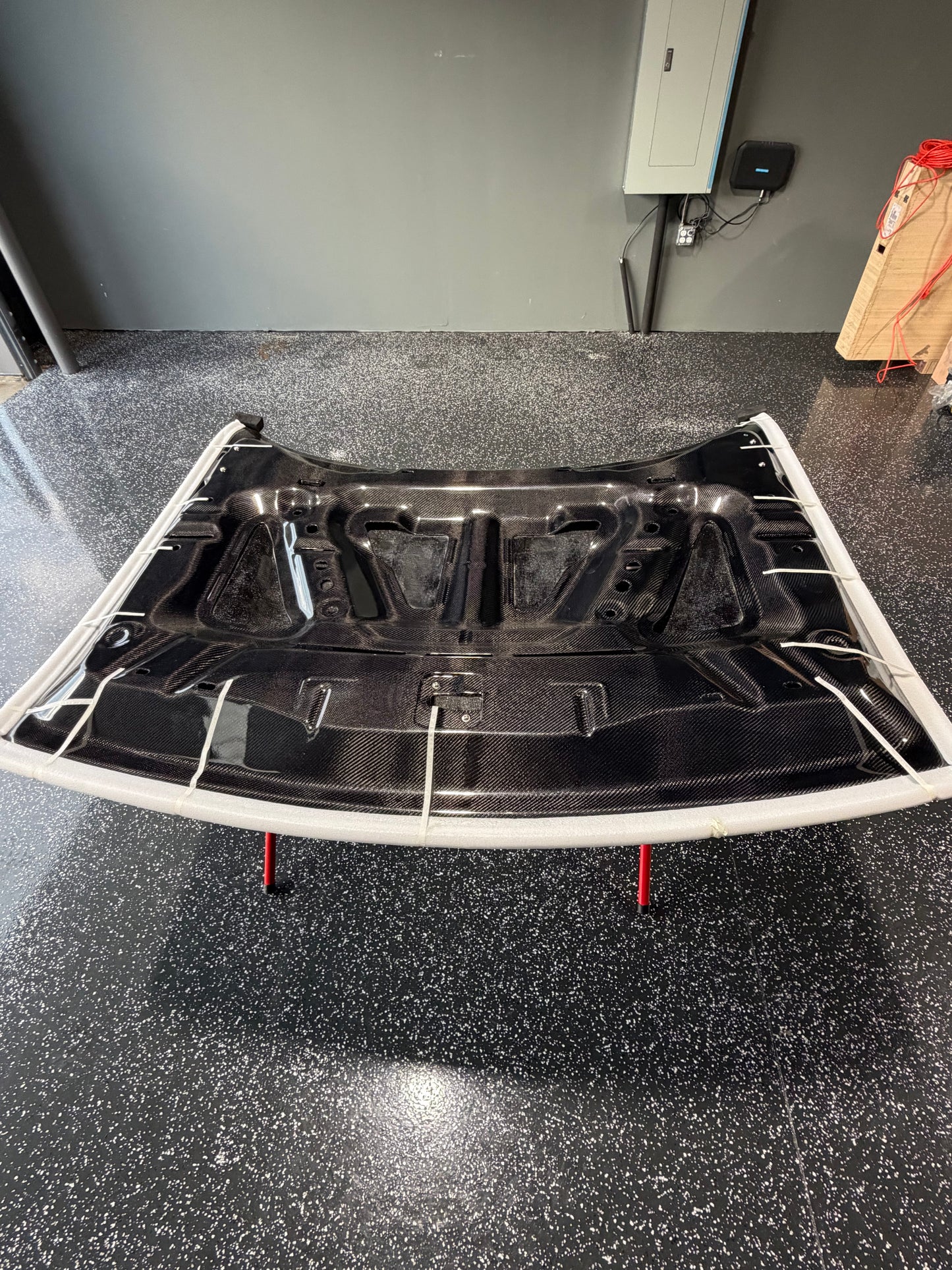 Dodge Challenger Double Sided Demon Style Carbon Fiber Hood