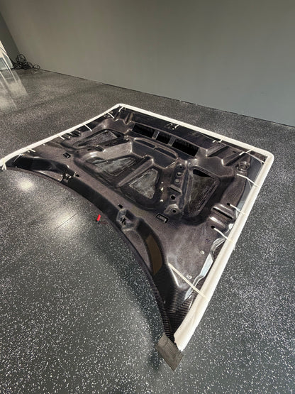 Dodge Challenger Double Sided Demon Style Carbon Fiber Hood