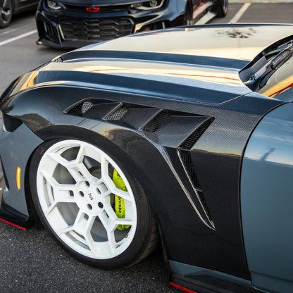 Carbon Fiber GTD Style Front Fenders For Ford Mustang S650