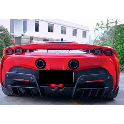 OEM Style Carbon Fiber Rear Diffuser for Ferrari SF90