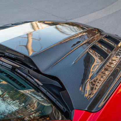 Carbon Fiber Vented Hood for Ford Mustang S550.1 2015 - 2017