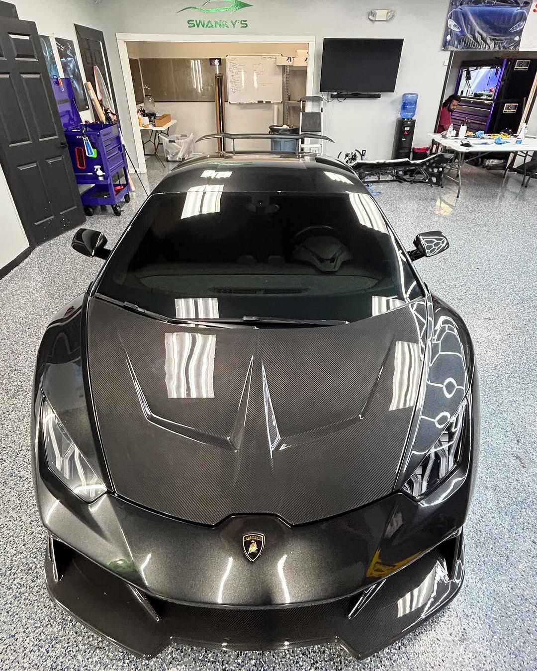 Double Sided Carbon Fiber Ten Style Hood for Lamborghini Huracan LP580/LP610/Tecnica/Performante/EVO