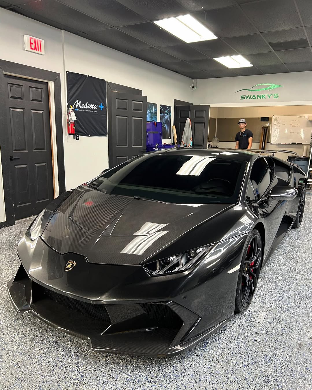 Double Sided Carbon Fiber Ten Style Hood for Lamborghini Huracan LP580/LP610/Tecnica/Performante/EVO