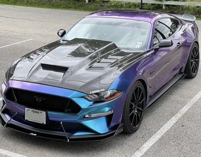 Carbon Fiber Vented Hood for Ford Mustang S550.1 2015 - 2017