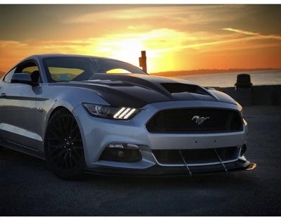 Carbon Fiber Vented Hood for Ford Mustang S550.1 2015 - 2017