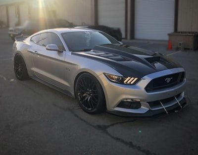 Carbon Fiber Vented Hood for Ford Mustang S550.1 2015 - 2017