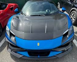 BA Style Carbon Fiber Hood for Ferrari 296 GTB