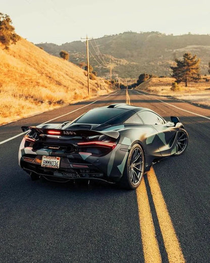 V Style Carbon Fiber Rear Wing for McLaren 720S