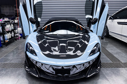 P1 Style Dry Double-Sided Carbon Fiber Hood for McLaren 570S/540C/570GT/600LT